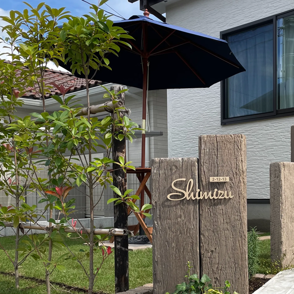 ステンレス表札 施工事例 lcsr-02