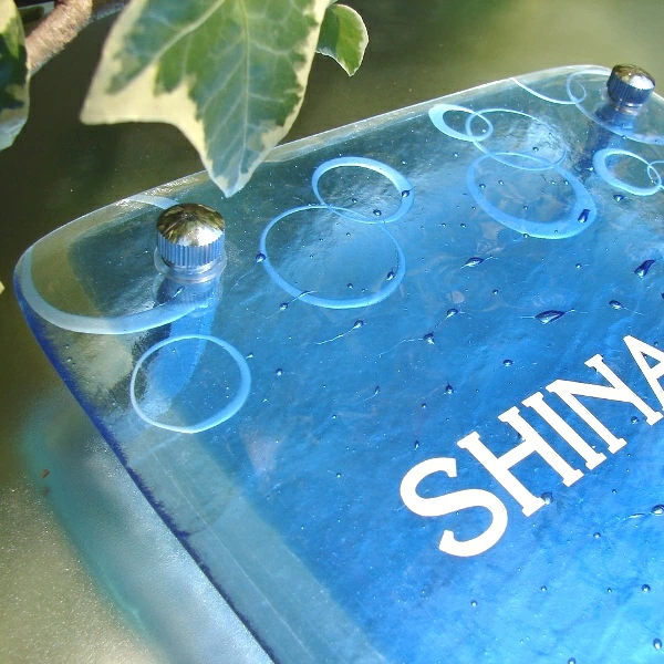 カワシマさま、表札いかがですか？ かたちラボ ミニ表札 ステンレス調 30mm×30mm シルバー 戸建や