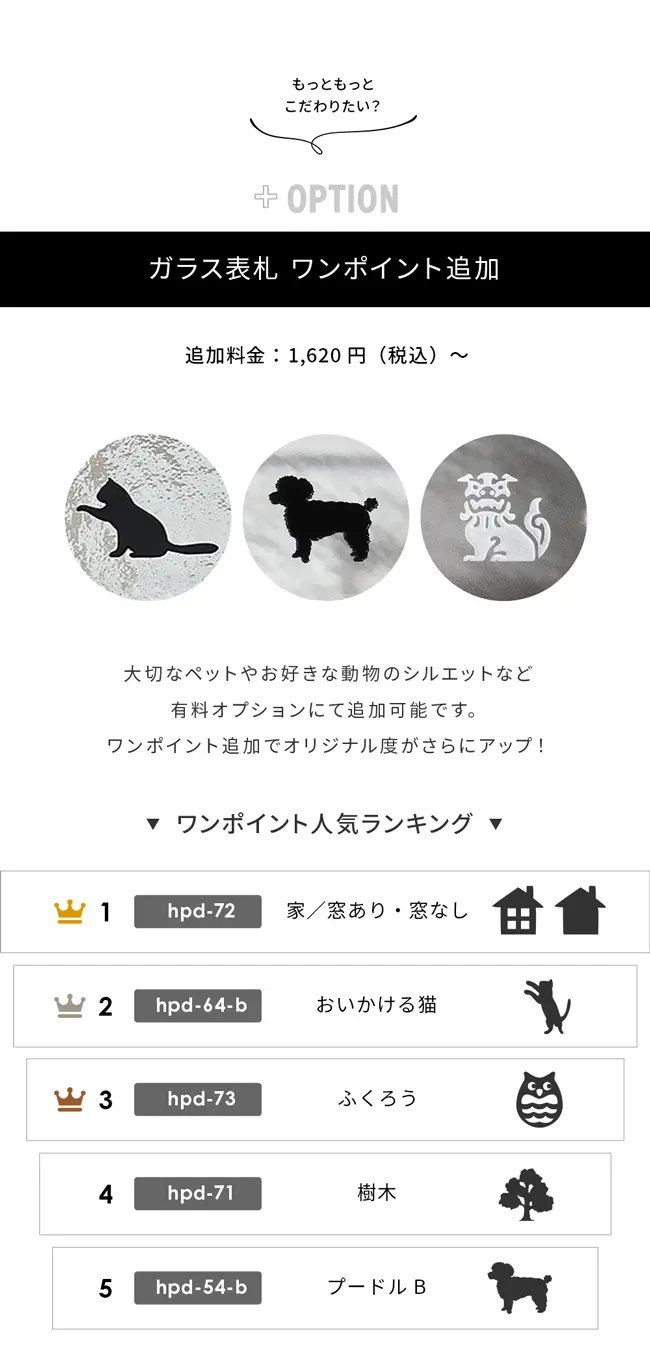 有料オプション -ワンポイント