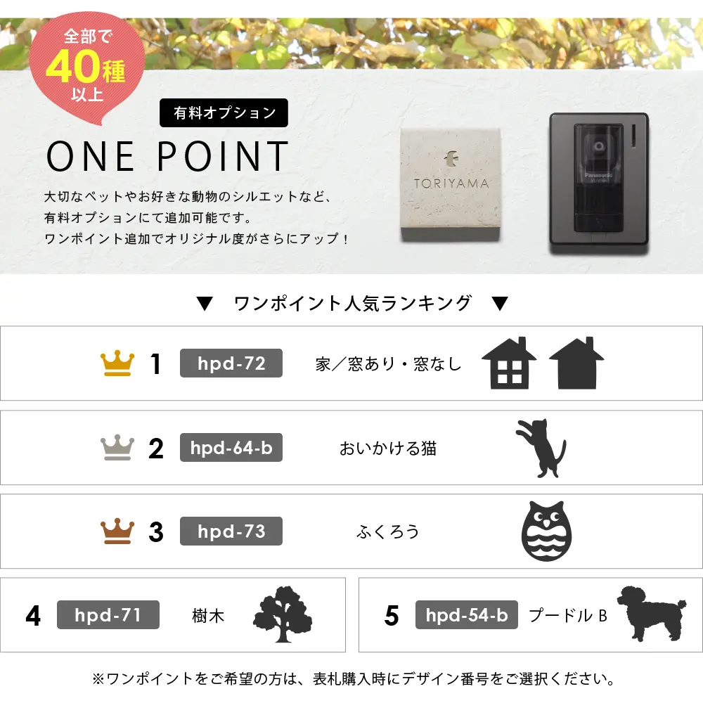 表札 タイル ワンポイント 人気 ランキング