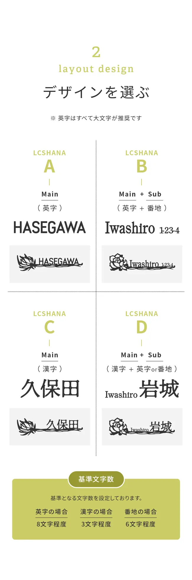 表札 ステンレス ステンドグラス風 デザインを選ぶ