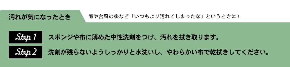 ステンレス表札お手入れ方法