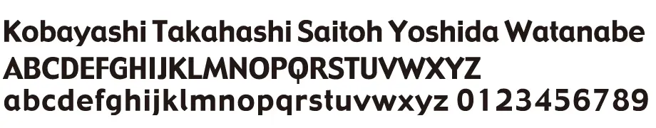 表札 書体 おすすめ 人気 英字 フォント 表英6