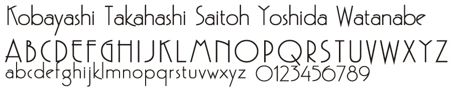 表札 書体 おすすめ 人気 英字 フォント 表英7