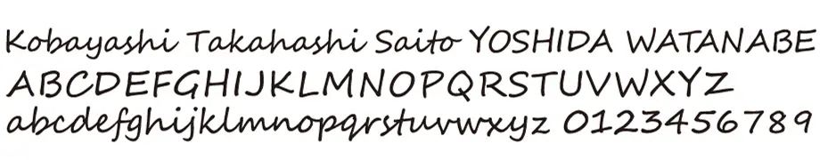 表札 書体 おすすめ 人気 英字 フォント Segoe