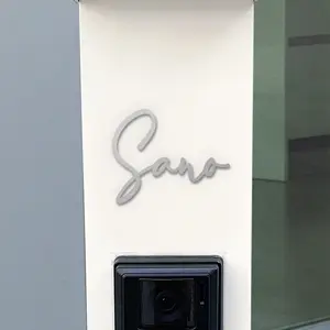 表札 ステンレス 真鍮風 lcsr-22