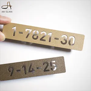 表札 ステンレス 番地プレート