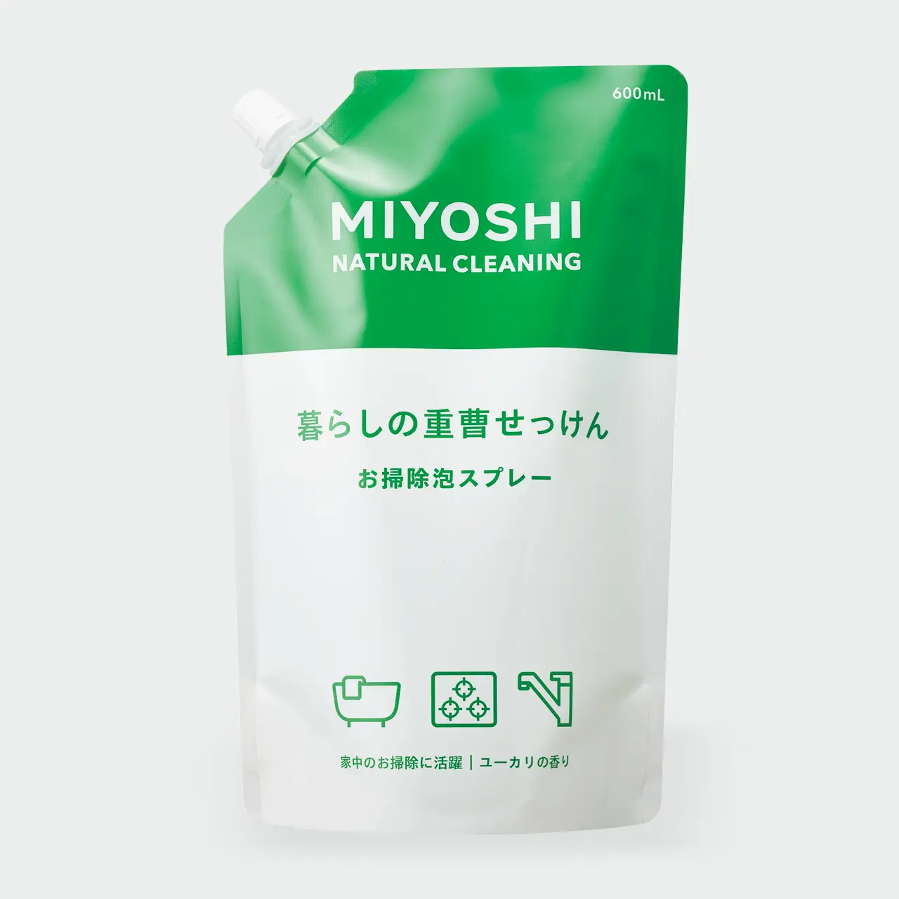 MIYOSHI　暮らしの重曹せっけん お掃除泡スプレー　詰替用