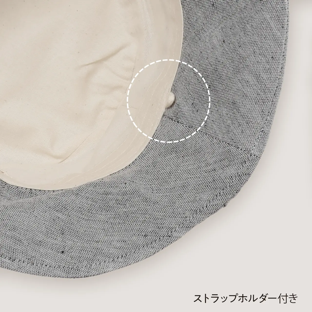 オーガニックコットン 麻混チューリップハット
