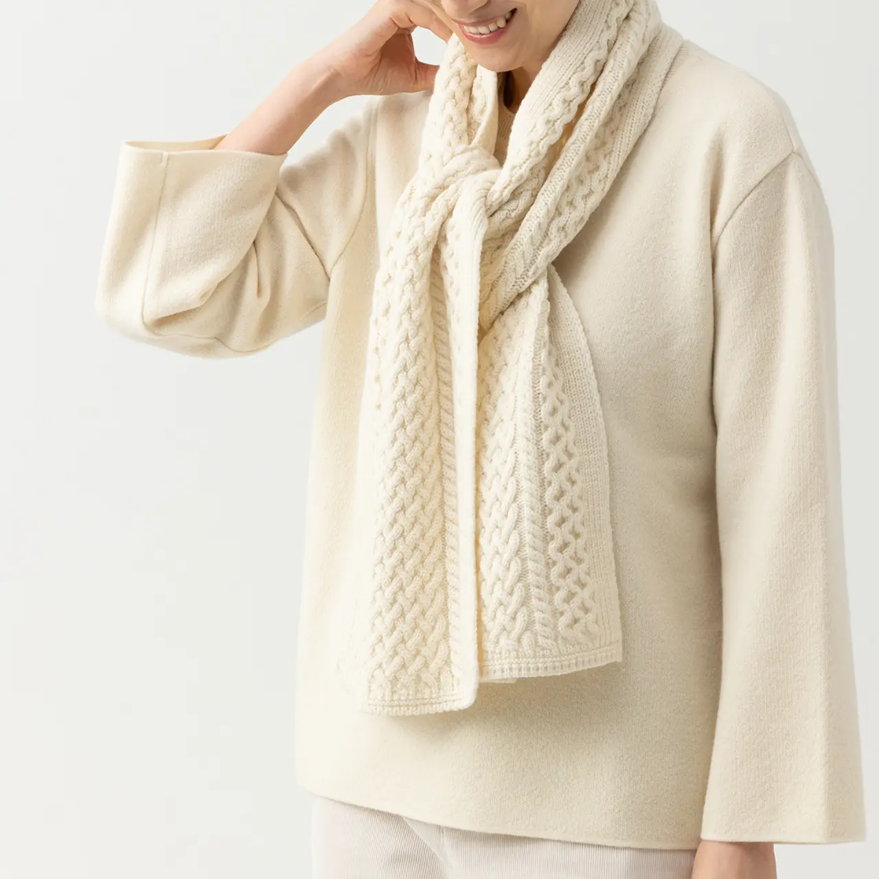 オーガニックウールプルオーバー ナチュラル