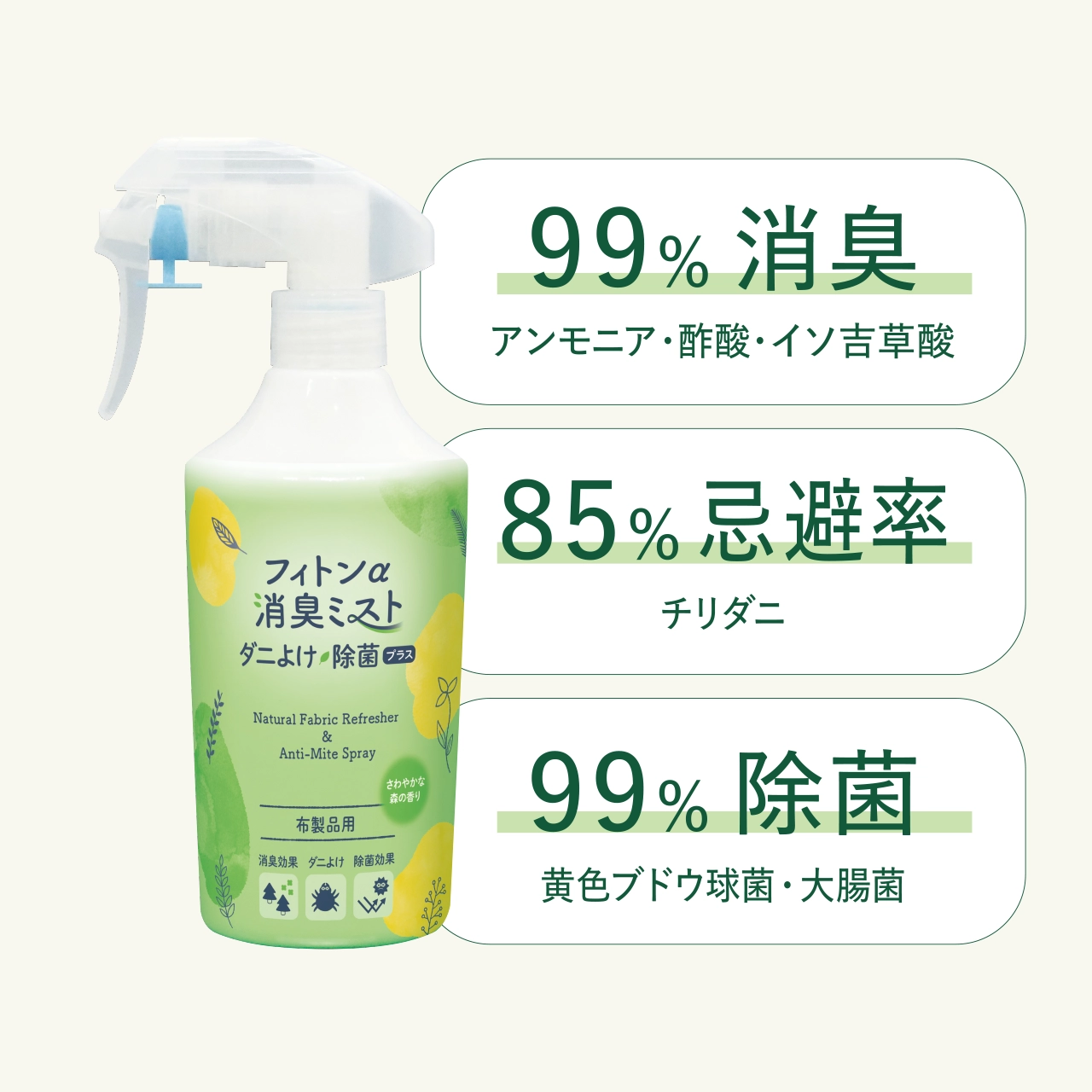 フィトンα消臭ミスト　ダニよけ・除菌プラス