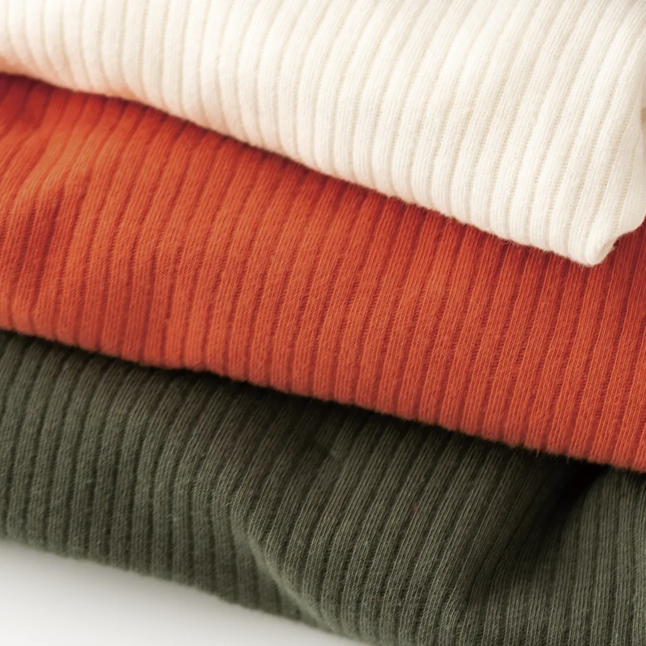 オーガニックコットンリブモックネック