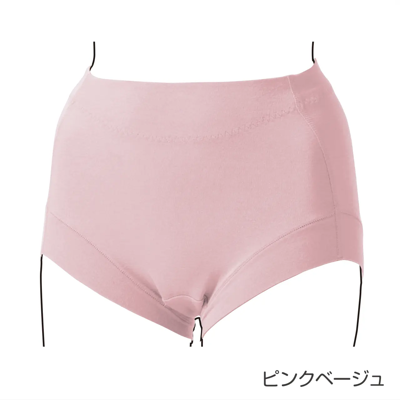 竹布 ベリーショーツ ピンクベージュ