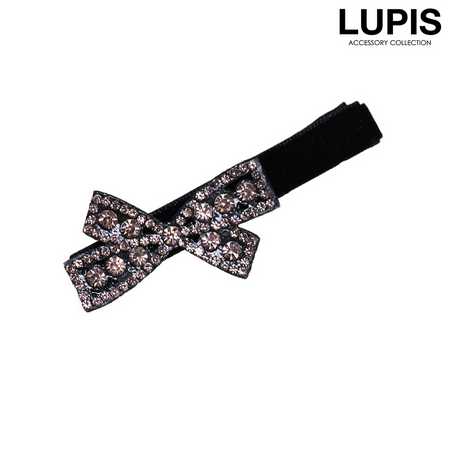 パヴェリボンベロア調ヘアクリップ