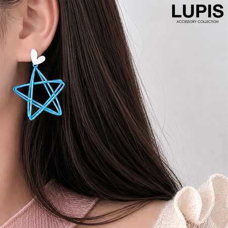 ハート×ワイヤースターピアス