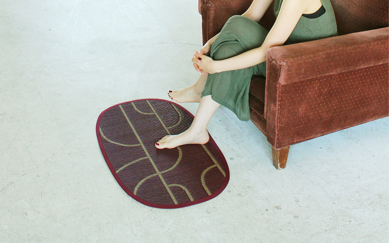 国産い草の玄関マット（47×80cm）（OTO）