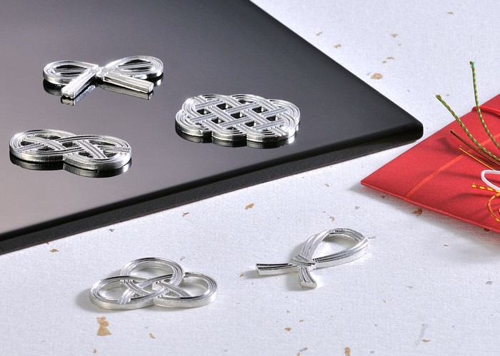 曲げる箸置 「結び」 -能作-