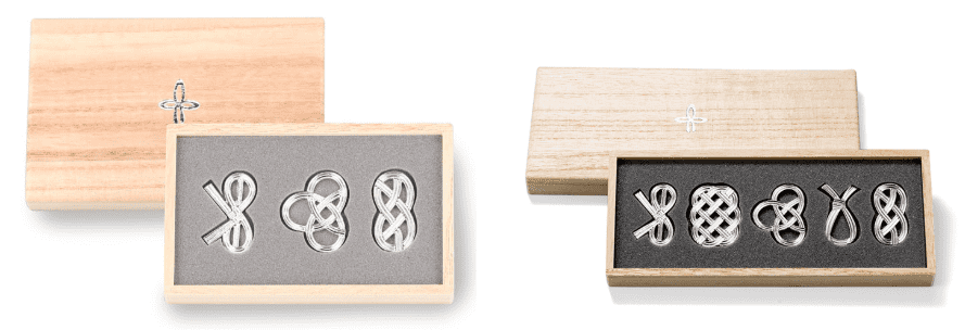 曲げる箸置 「結び」 -能作-