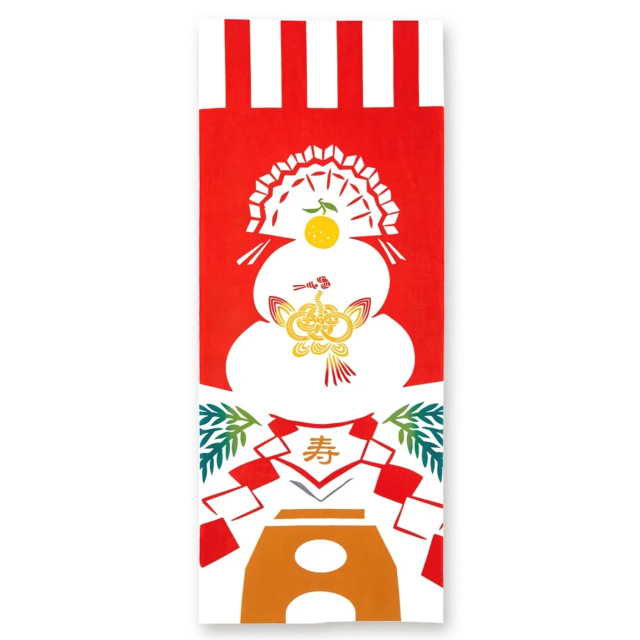 手ぬぐい（祝い鏡餅）