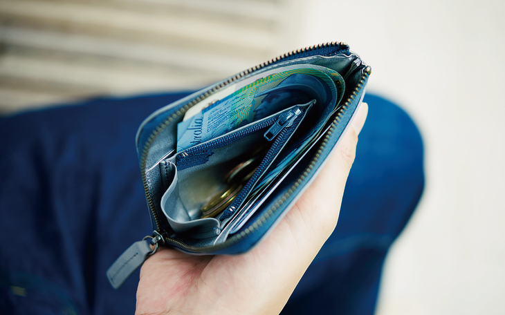 牛革のコンパクト財布（hmny）