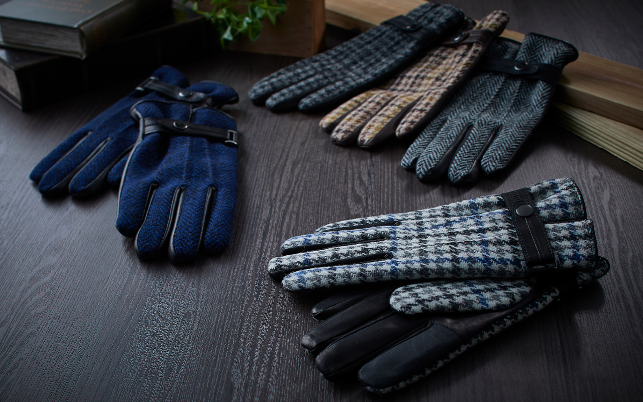 ハリスツイード メンズグローブ（クロダ）