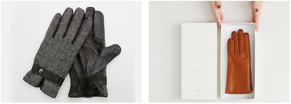 ハリスツイード メンズグローブ（クロダ）