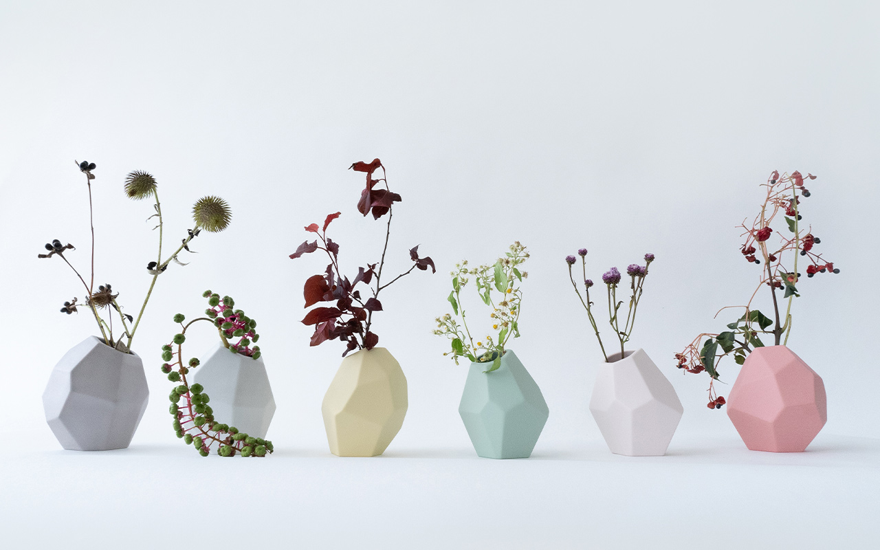 nucca 多面体フラワーベース corock