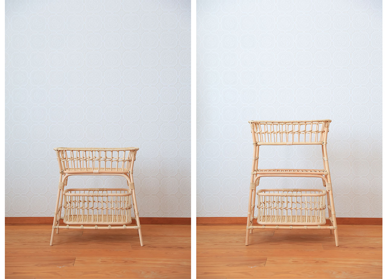 Hile ハイル ツルヤ商店 脚付きかご