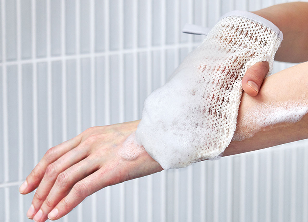 上州絹屋 セリシンバスミトン for body