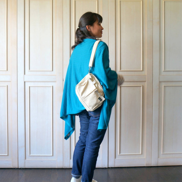 洗えるストールポンチョ