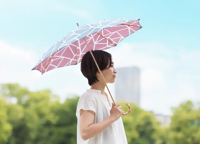 手ぬぐい日傘 氷結ぶ