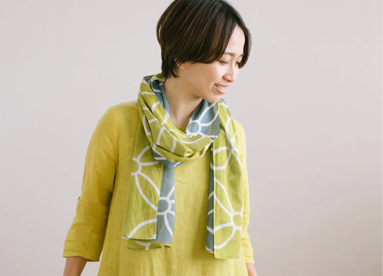 hirali 手ぬぐい　ガーゼストール