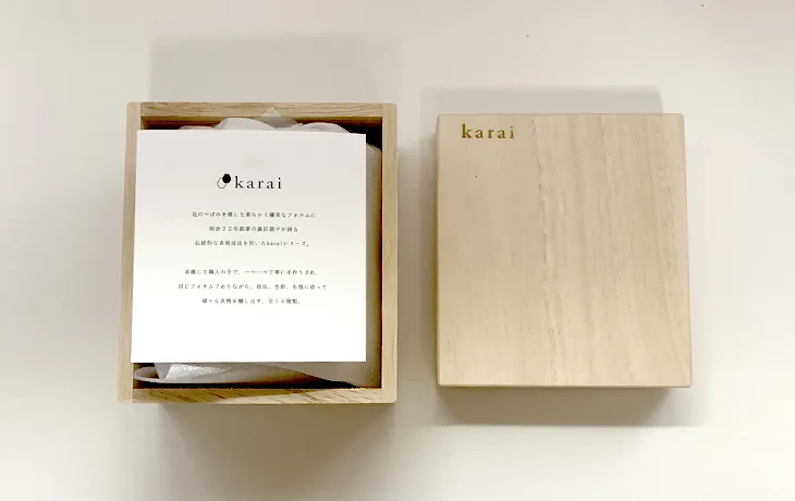karai 花蕾 貫入 パッケージ