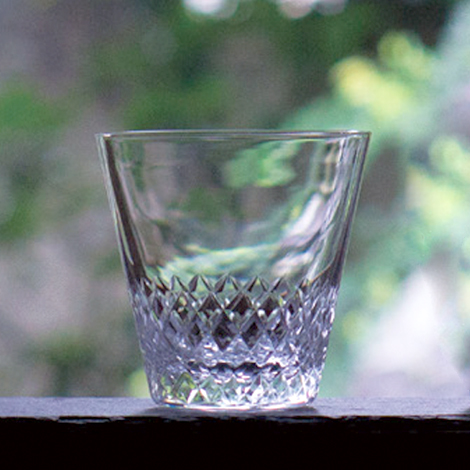 江戸切子オールドグラス 綾 - 廣田硝子