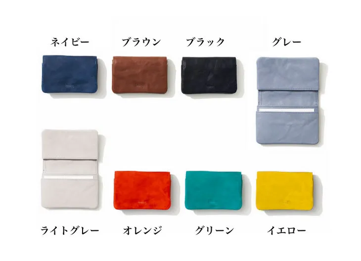 「hmny」の牛革名刺入れ