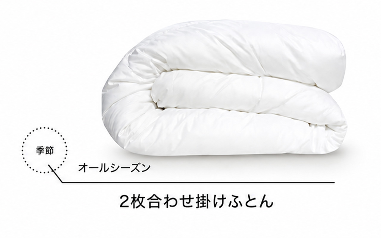 2枚合わせ掛け布団