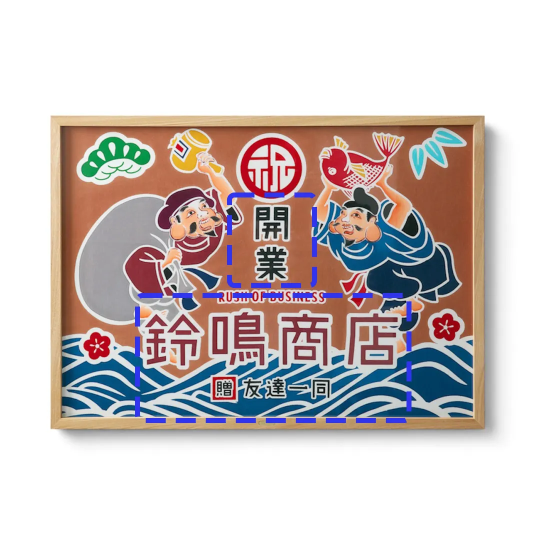 名入れ可能箇所 祝舞 恵比寿大黒