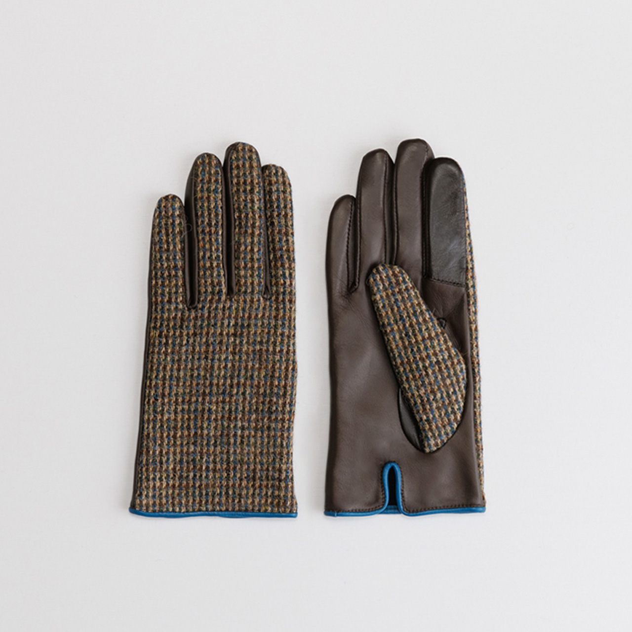 日本製の革手袋 ハリスツイード タッチパネル対応 | レディース