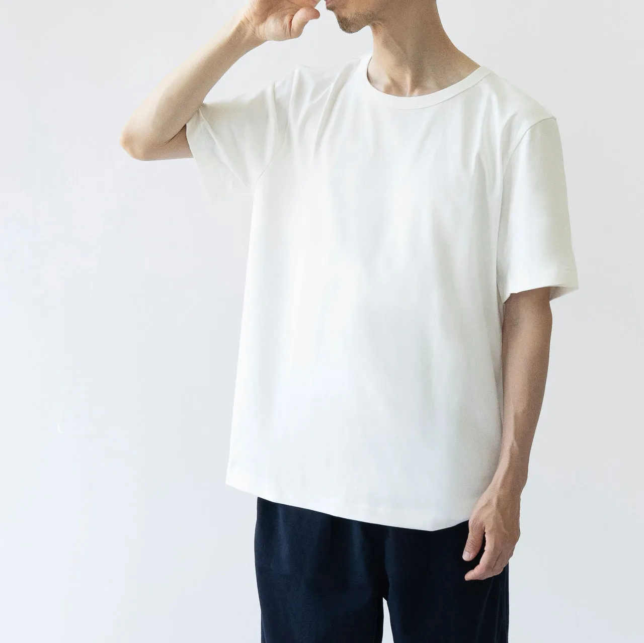 希少コットンの上質な白Tシャツ 