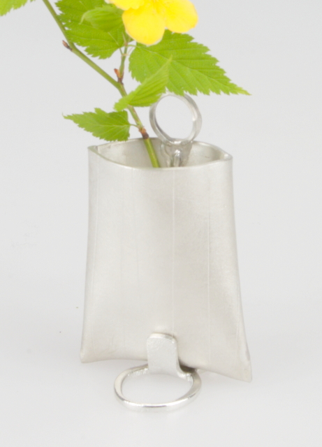 錫製の一輪挿し すずはな 氷割/ライン/布目 - 能作