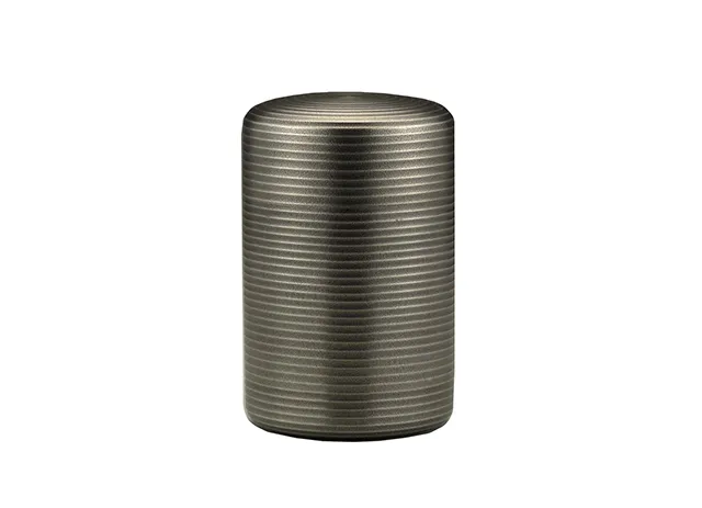 錫製の茶筒 千寿 -大阪錫器- 3.黒