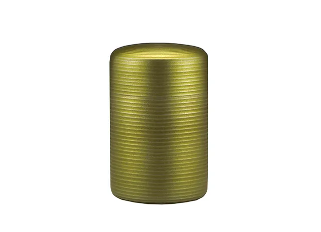 錫製の茶筒 千寿 -大阪錫器- 5.黄
