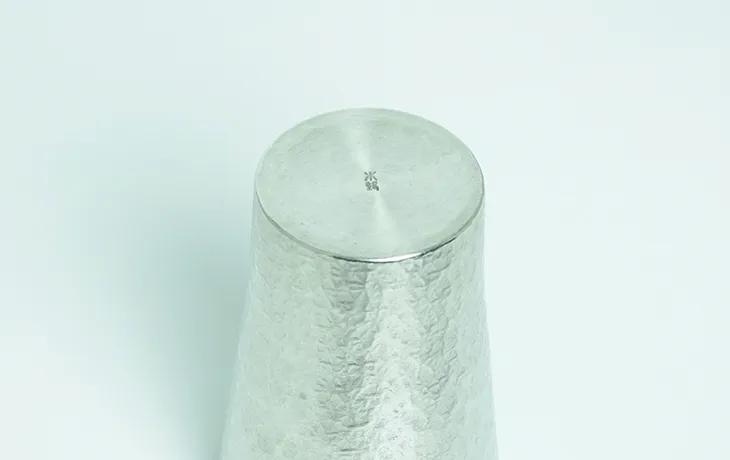 大阪錫器 錫製のタンブラー 六花