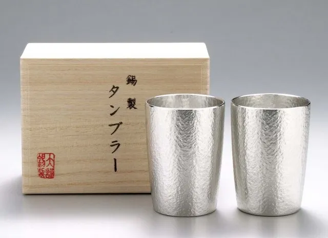 「大阪錫器」の錫(すず)製のタンブラー