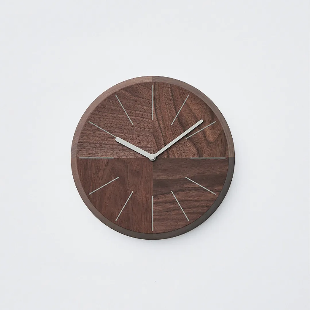 木製壁掛け時計 HAGI clock ウォールナット