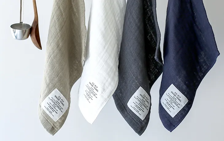 「SHINTO TOWEL」の2.5重ガーゼタオル