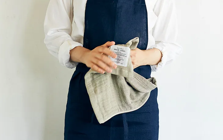 「SHINTO TOWEL」の2.5重ガーゼタオル