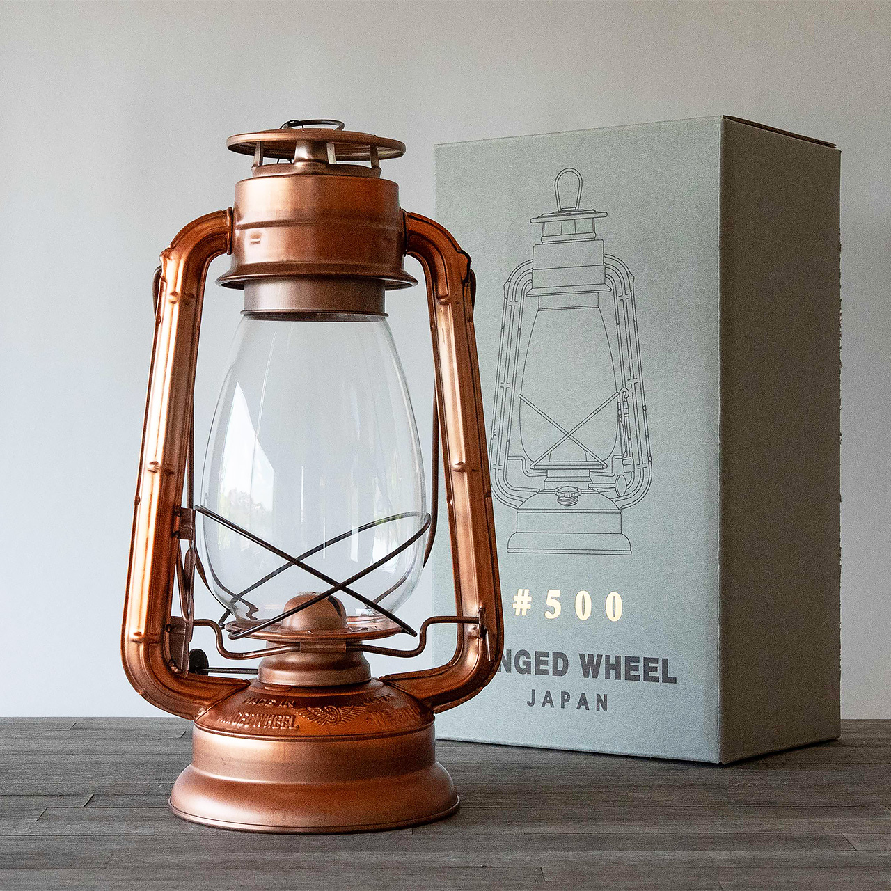 WINGED WHEEL ハリケーンランタン　インテリアボトルタイプ 国産ハリケーンランプ 限定カラー - Winged Wheel社製（別所製作所）