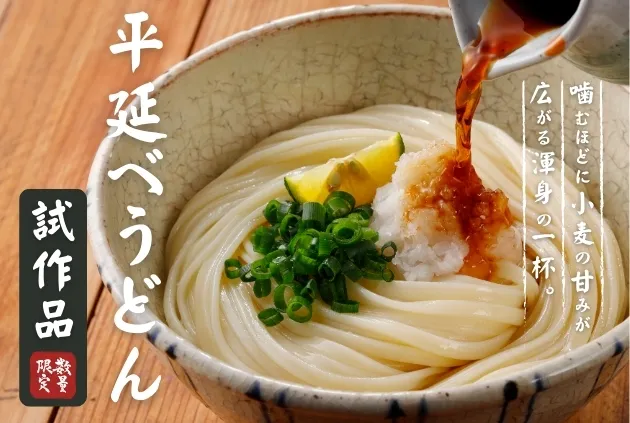 平延べうどん試作品