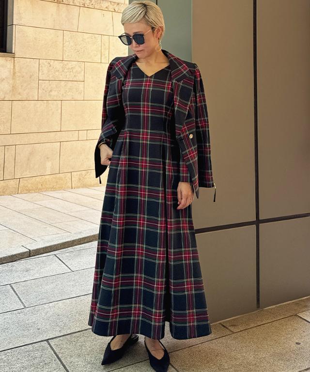 タータンチェックジャケット_edl25aw-jk02